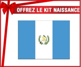 kit naissance bébé personnalisé Drapeau Guatemala
