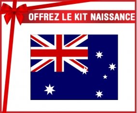 kit naissance bébé personnalisé Drapeau Îles Heard et Mcdonald