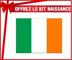 kit naissance bébé personnalisé Drapeau Irlande