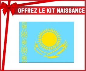 kit naissance bébé personnalisé Drapeau Kazakhstan