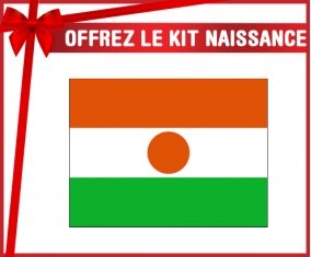kit naissance bébé personnalisé Drapeau Niger
