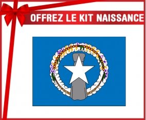 kit naissance bébé personnalisé Drapeau Corée du Nord
