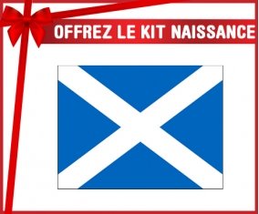 kit naissance bébé personnalisé Drapeau Écosse