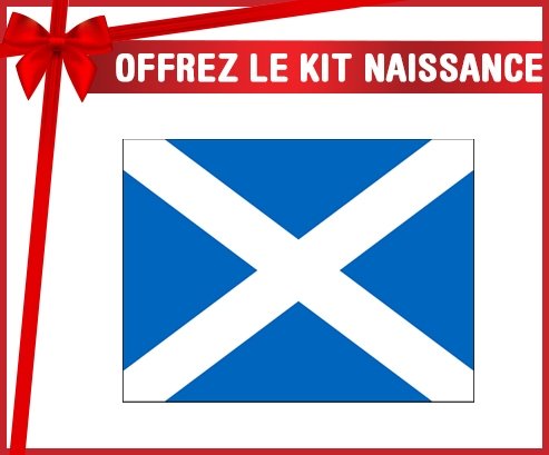 kit naissance bébé personnalisé Drapeau Écosse
