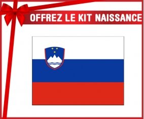 kit naissance bébé personnalisé Drapeau Slovénie