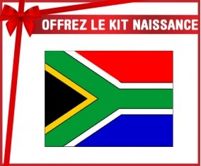 kit naissance bébé personnalisé Drapeau Afrique du Sud