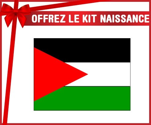 kit naissance bébé personnalisé Drapeau Palestine