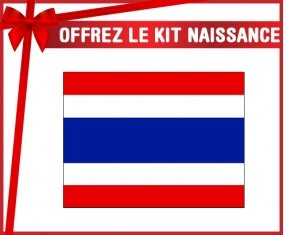 kit naissance bébé personnalisé Drapeau Thaïlande