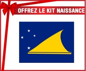 kit naissance bébé personnalisé Drapeau Tokelau