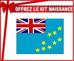 kit naissance bébé personnalisé Drapeau Tuvalu