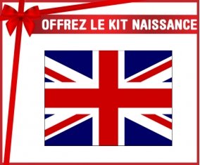 kit naissance bébé personnalisé Drapeau Royaume-Uni
