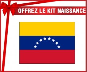 kit naissance bébé personnalisé Drapeau Venezuela