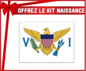 kit naissance bébé personnalisé Drapeau Îles Vierges britanniques