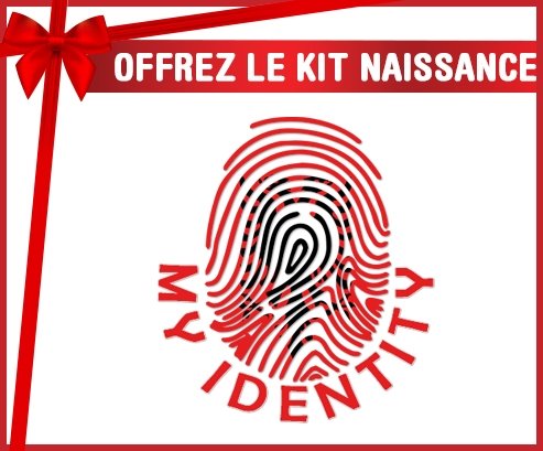 kit naissance bébé personnalisé Empreinte My Identity Albanie