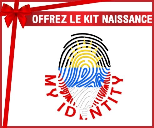 kit naissance bébé personnalisé Empreinte My Identity Antigua-et-Barbuda