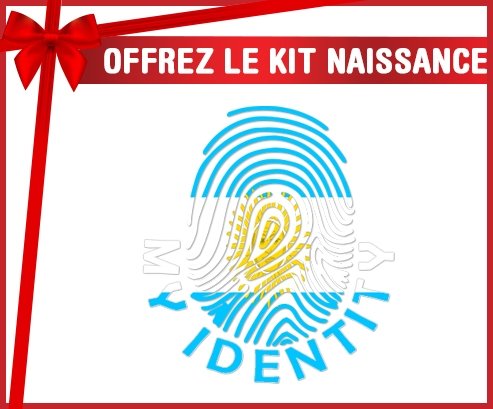 kit naissance bébé personnalisé Empreinte My Identity Argentine