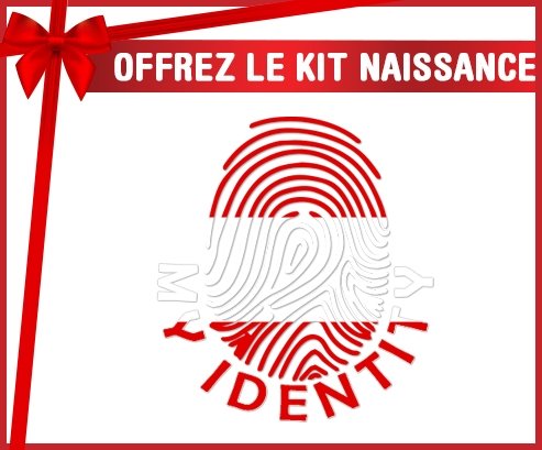 kit naissance bébé personnalisé Empreinte My Identity Autriche