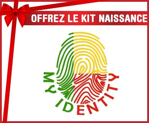 kit naissance bébé personnalisé Empreinte My Identity Bénin