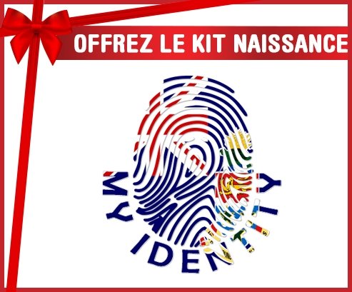 kit naissance bébé personnalisé Empreinte My Identity Îles Caïmans
