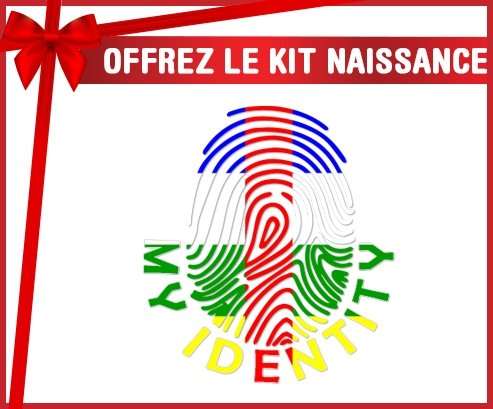 kit naissance bébé personnalisé Empreinte My Identity République centrafricaine