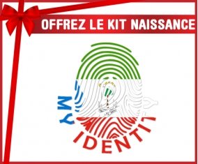 kit naissance bébé personnalisé Empreinte My Identity Guinée Équatoriale