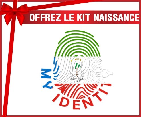 kit naissance bébé personnalisé Empreinte My Identity Guinée Équatoriale