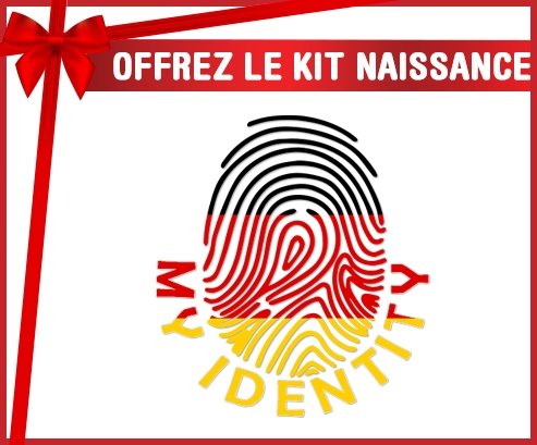 kit naissance bébé personnalisé Empreinte My Identity Allemagne