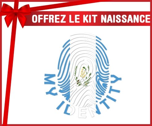 kit naissance bébé personnalisé Empreinte My Identity Guatemala