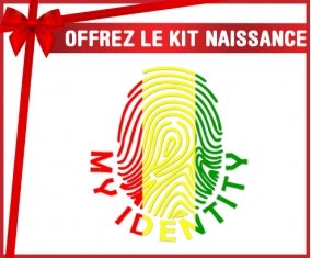 kit naissance bébé personnalisé Empreinte My Identity Guinée Bissau