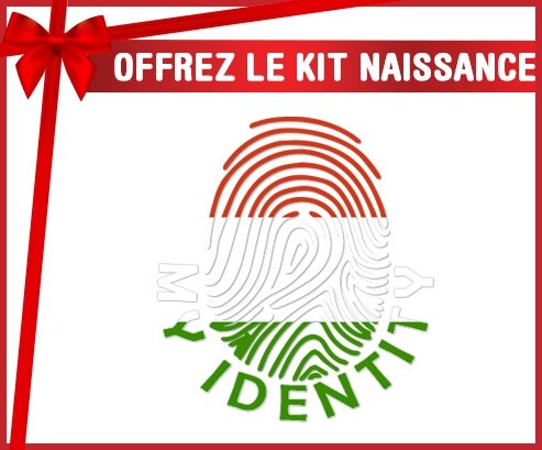kit naissance bébé personnalisé Empreinte My Identity Hongrie