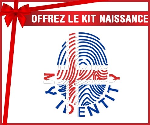 kit naissance bébé personnalisé Empreinte My Identity Islande
