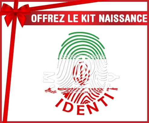 kit naissance bébé personnalisé Empreinte My Identity L'Iran