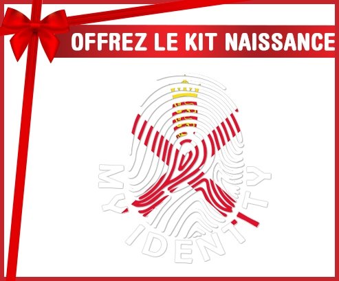 kit naissance bébé personnalisé Empreinte My Identity Île à Jersey