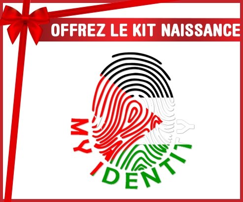 kit naissance bébé personnalisé Empreinte My Identity Jordan