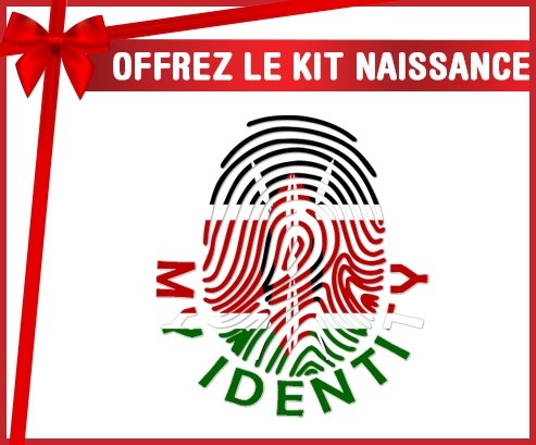 kit naissance bébé personnalisé Empreinte My Identity Kenya