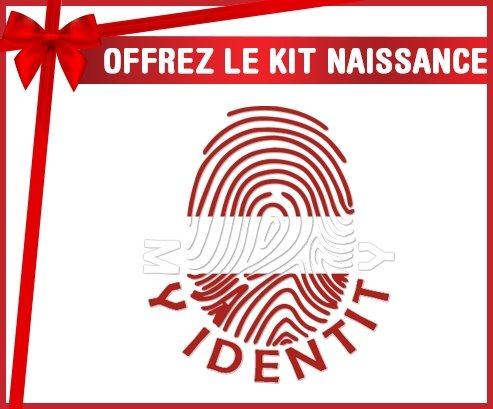 kit naissance bébé personnalisé Empreinte My Identity Lettonie
