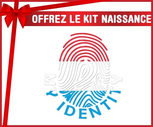 kit naissance bébé personnalisé Empreinte My Identity Luxembourg