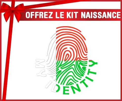 kit naissance bébé personnalisé Empreinte My Identity Madagascar