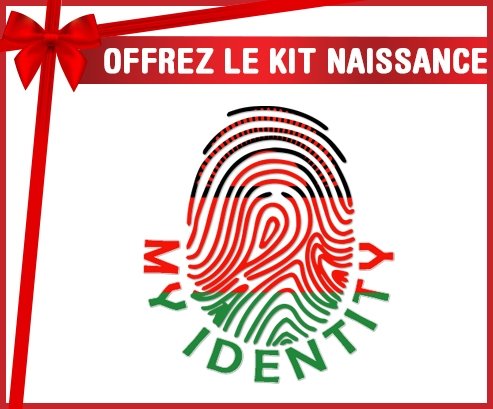 kit naissance bébé personnalisé Empreinte My Identity Malawi