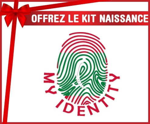 kit naissance bébé personnalisé Empreinte My Identity Maldives