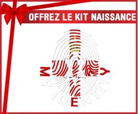 kit naissance bébé personnalisé Empreinte My Identity Îles Mariannes du Nord