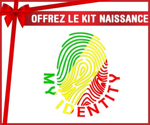 kit naissance bébé personnalisé Empreinte My Identity République du Congo