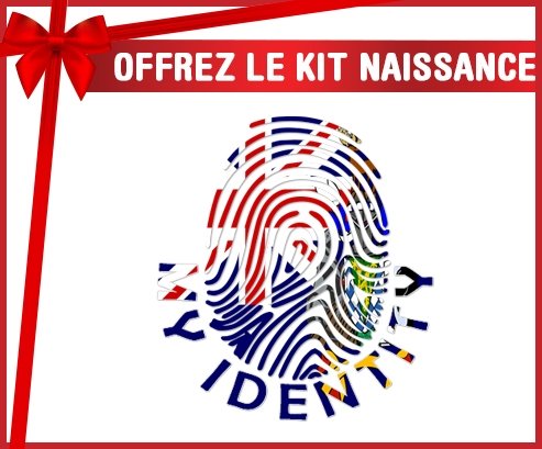 kit naissance bébé personnalisé Empreinte My Identity Géorgie du Sud et les Îles Sandwich du Sud