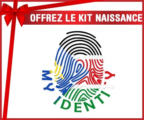 kit naissance bébé personnalisé Empreinte My Identity Soudan du sud