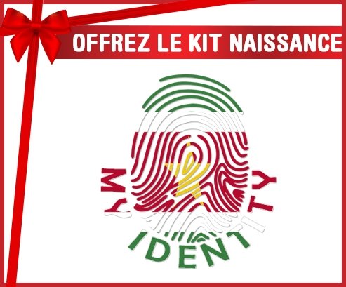 kit naissance bébé personnalisé Empreinte My Identity Suriname