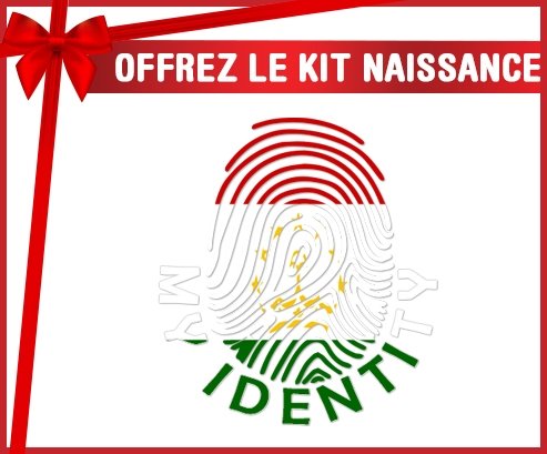 kit naissance bébé personnalisé Empreinte My Identity Tadjikistan