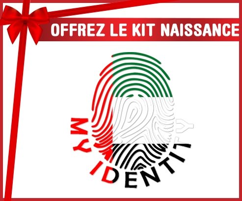 kit naissance bébé personnalisé Empreinte My Identity Emirats Arabes Unis