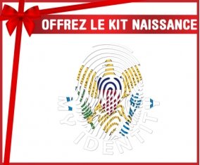 kit naissance bébé personnalisé Empreinte My Identity Îles Vierges britanniques