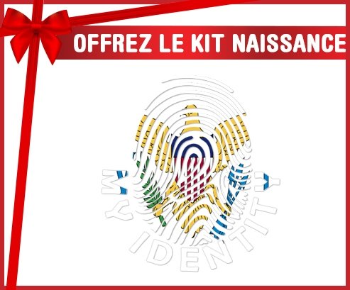 kit naissance bébé personnalisé Empreinte My Identity Îles Vierges britanniques