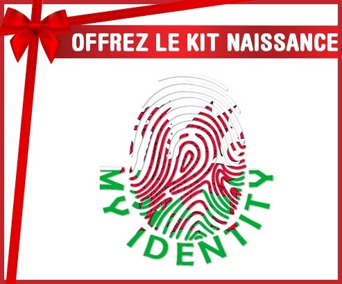 kit naissance bébé personnalisé Empreinte My Identity Pays de Galles